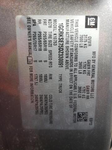 Photo 10 from auction – 2013 CHEVROLET SILVERADO with VIN 1GCRKSE75DZ330091