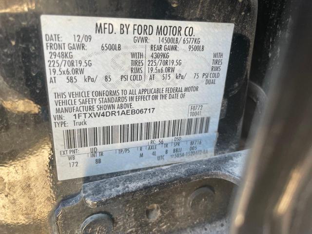 Photo 10 from auction – 2010 FORD F450 SUPER with VIN 1FTXW4DR1AEB06717