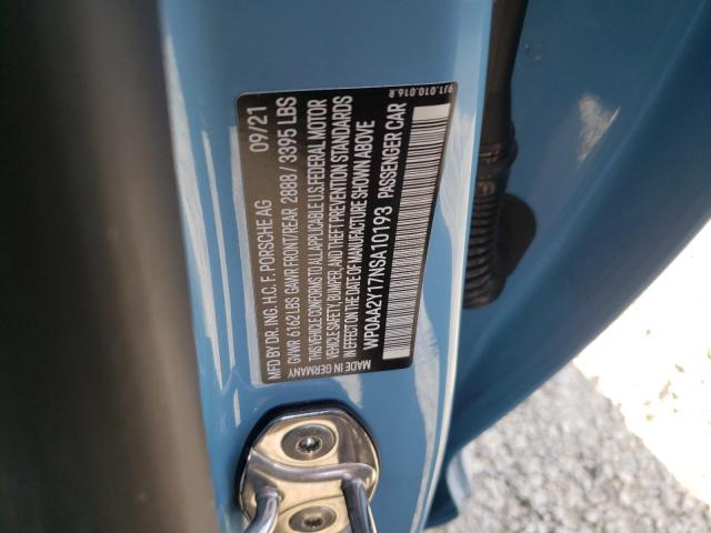 Photo 10 from auction – 2022 PORSCHE TAYCAN with VIN WP0AA2Y17NSA10193
