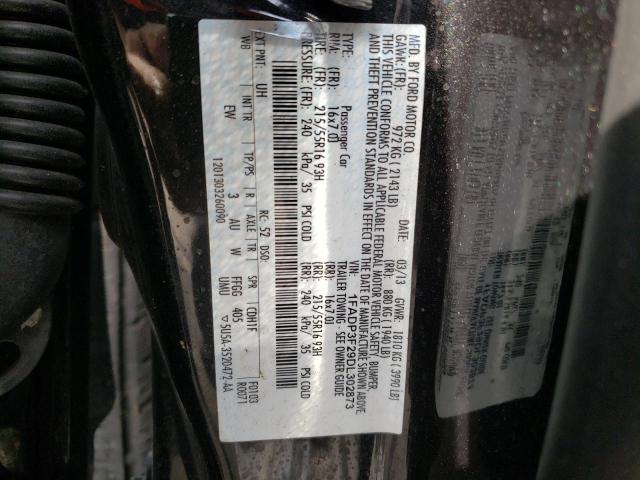 Photo 10 from auction – 2013 FORD FOCUS SE with VIN 1FADP3F29DL302873