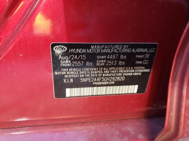 Photo 10 from auction – 2016 HYUNDAI SONATA SE with VIN 5NPE24AF5GH292820