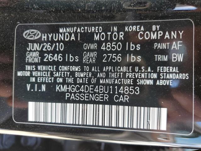 Photo 10 from auction – 2011 HYUNDAI GENESIS 3. with VIN KMHGC4DE4BU114853