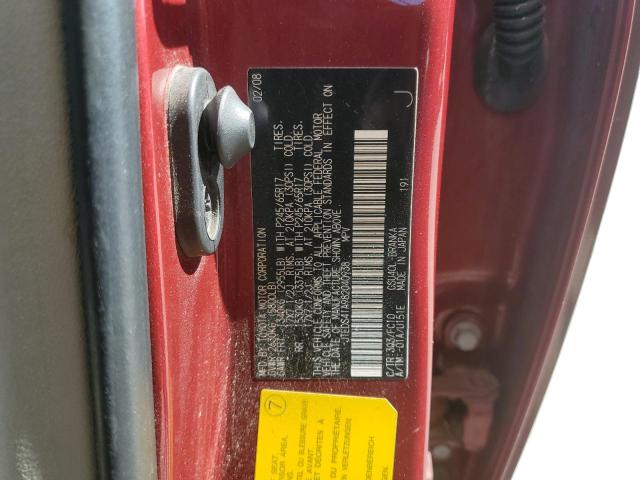 Photo 10 from auction – 2008 TOYOTA HIGHLANDER with VIN JTEDS41A982040938