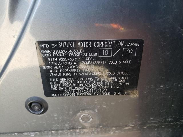 Photo 10 from auction – 2010 SUZUKI GRAND VITA with VIN JS3TE0D76A4100122