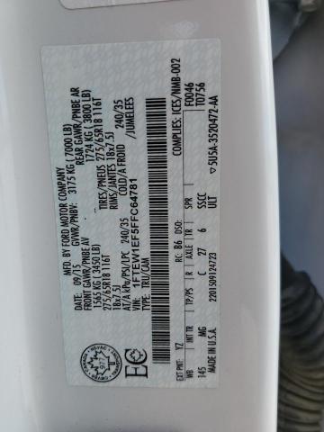 Photo 10 from auction – 2015 FORD F150 SUPER with VIN 1FTEW1EF5FFC64781