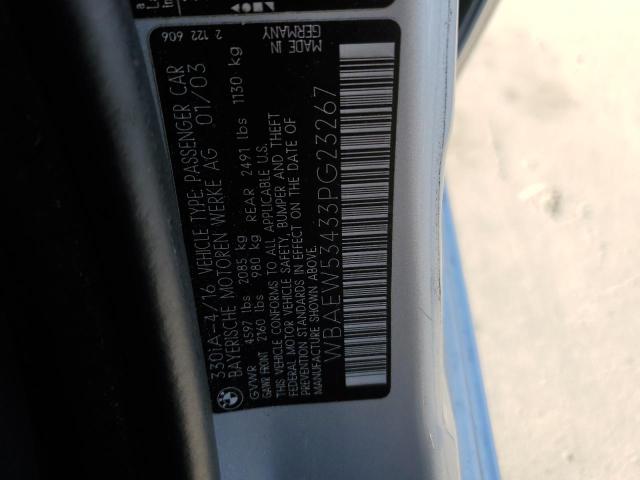 Photo 10 from auction – 2003 BMW 330 XI with VIN WBAEW53433PG23267