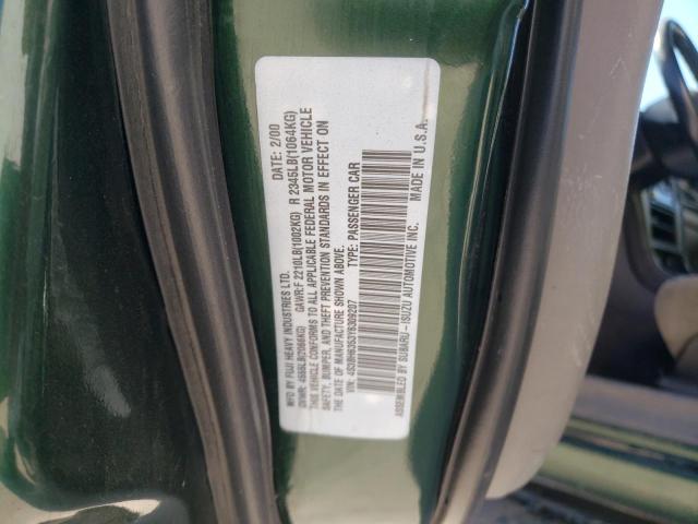 Photo 10 from auction – 2000 SUBARU LEGACY L with VIN 4S3BH6353Y6309207