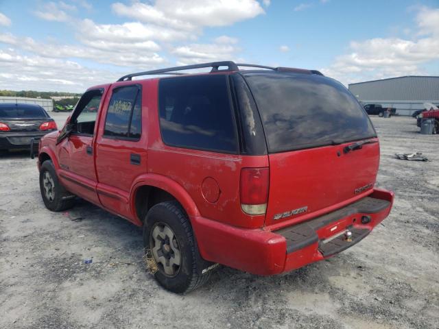 Photo 3 from auction – 2002 CHEVROLET BLAZER with VIN 1GNDT13W32K225008