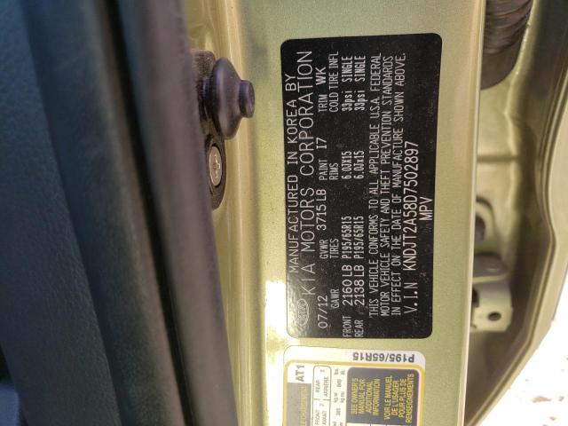Photo 10 from auction – 2013 KIA SOUL with VIN KNDJT2A58D7502897