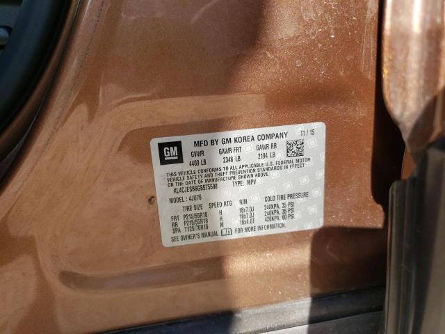 Photo 10 from auction – 2016 BUICK ENCORE with VIN KL4CJESB6GB575508