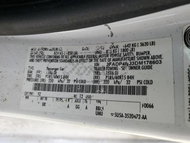 Photo 10 from auction – 2013 FORD FIESTA with VIN 3FADP4BJ3DM178603
