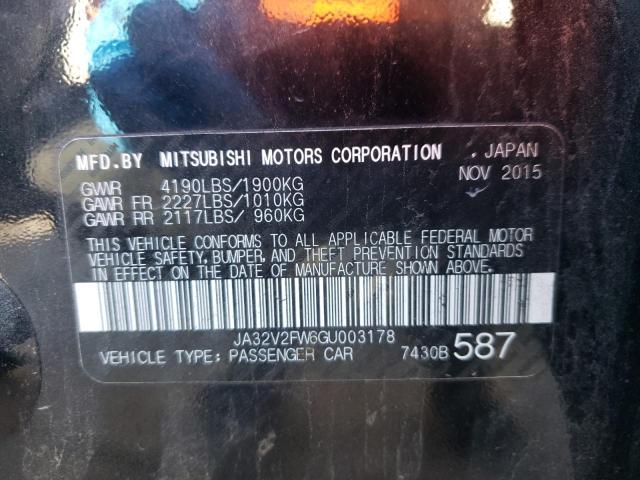 Photo 10 from auction – 2016 MITSUBISHI LANCER ES with VIN JA32V2FW6GU003178