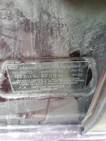 Photo 10 from auction – 2006 HYUNDAI SONATA GLS with VIN 5NPEU46F56H048229