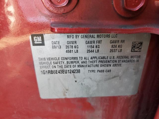 Photo 10 from auction – 2014 CHEVROLET VOLT with VIN 1G1RB6E43EU124238