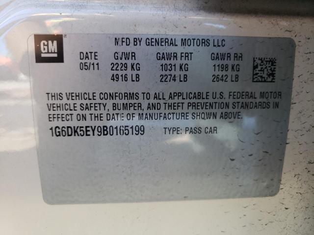 Photo 10 from auction – 2011 CADILLAC CTS PERFOR with VIN 1G6DK5EY9B0165199