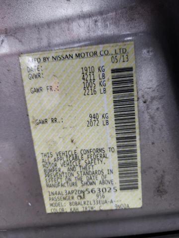 Photo 10 from auction – 2013 NISSAN ALTIMA 2.5 with VIN 1N4AL3AP2DN563025