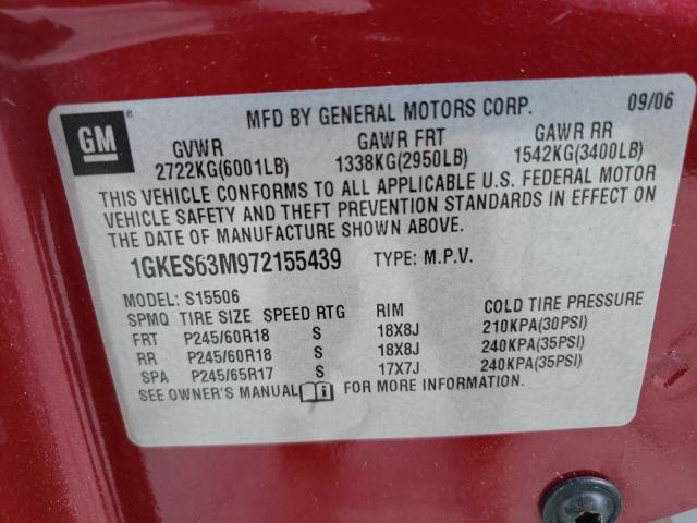 Photo 10 from auction – 2007 GMC ENVOY DENA with VIN 1GKES63M972155439
