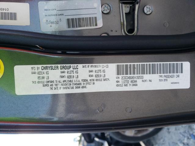 Photo 10 from auction – 2014 DODGE CHARGER SE with VIN 2C3CDXBG0EH192533