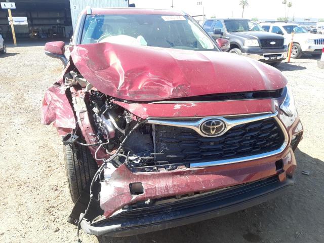 Photo 9 from auction – 2021 TOYOTA HIGHLANDER with VIN 5TDYZRAH9MS537633