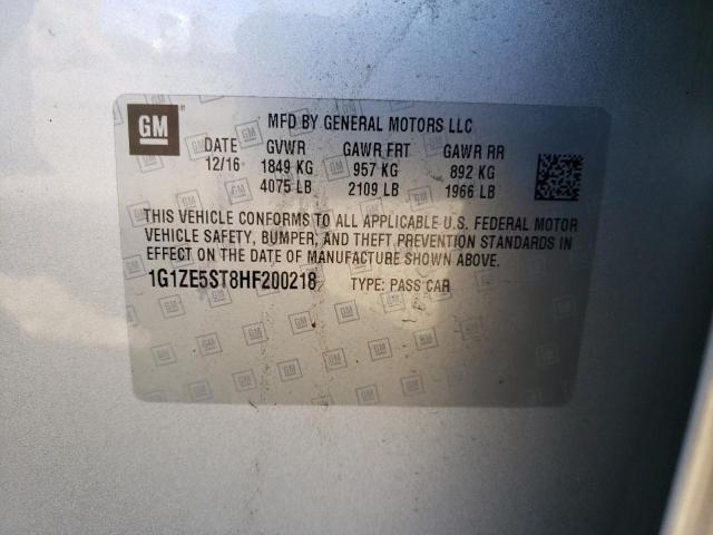 Photo 10 from auction – 2017 CHEVROLET MALIBU LT with VIN 1G1ZE5ST8HF200218
