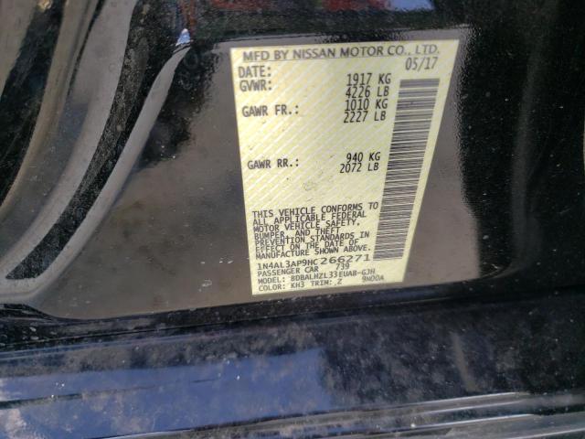 Photo 10 from auction – 2017 NISSAN ALTIMA 2.5 with VIN 1N4AL3AP9HC266271