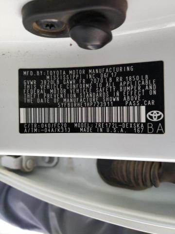 Photo 10 from auction – 2017 TOYOTA COROLLA with VIN 5YFBURHE1HP723911
