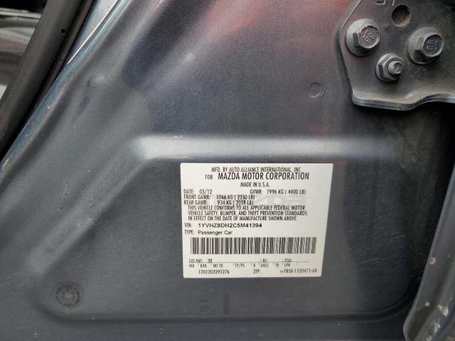 صورة رقم 10 من المزاد - 2012 MAZDA 6 I مع VIN 1YVHZ8DH2C5M41394