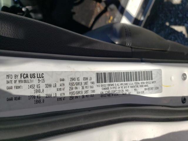 Photo 10 from auction – 2015 DODGE DURANGO LI with VIN 1C4RDJDG0FC133129