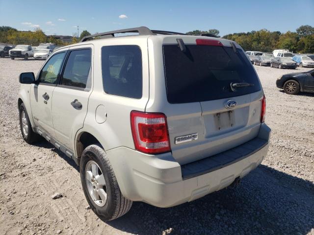 Photo 3 from auction – 2008 FORD ESCAPE XLT with VIN 1FMCU03198KE50537
