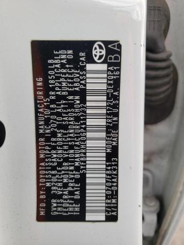 Photo 10 from auction – 2016 TOYOTA COROLLA EC with VIN 5YFBPRHE0GP411732