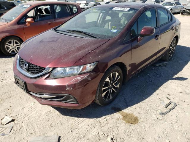 Photo 2 from auction – 2013 HONDA CIVIC EX with VIN 19XFB2F89DE246541