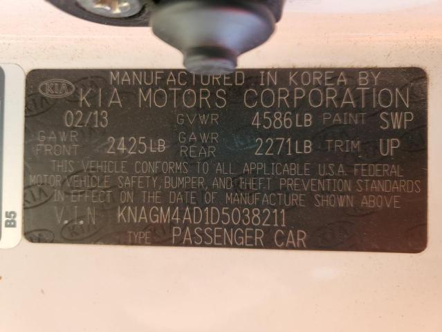 Photo 10 from auction – 2013 KIA OPTIMA HYB with VIN KNAGM4AD1D5038211