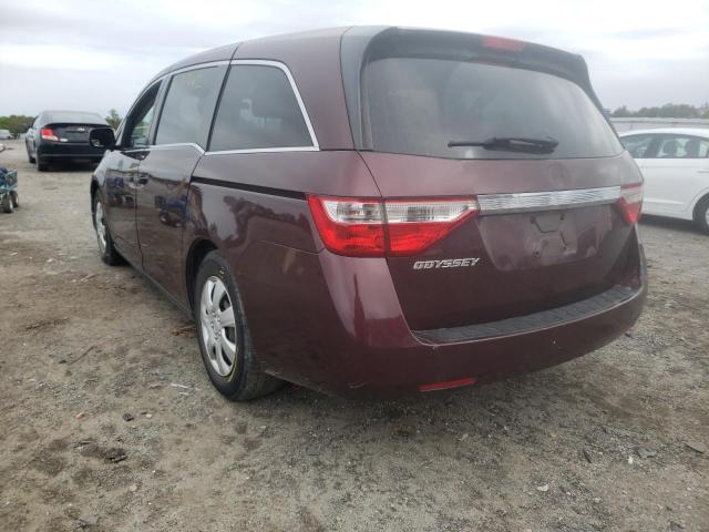 Photo 3 from auction – 2011 HONDA ODYSSEY LX with VIN 5FNRL5H24BB022461