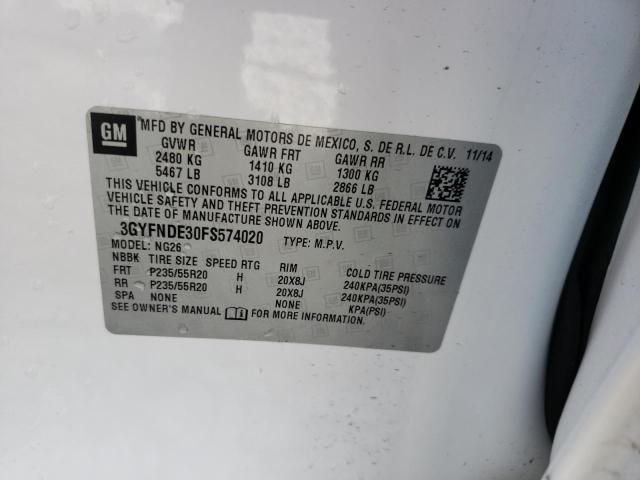 Photo 10 from auction – 2015 CADILLAC SRX PREMIU with VIN 3GYFNDE30FS574020