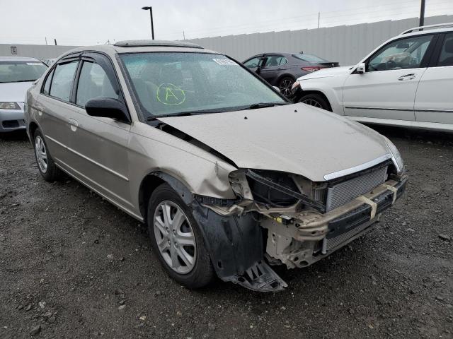 Photo 1 from auction – 2002 HONDA CIVIC EX with VIN 2HGES26722H548811