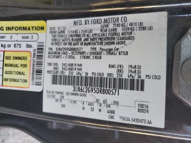 Photo 10 from auction – 2013 LINCOLN MKZ with VIN 3LN6L2G95DR800571