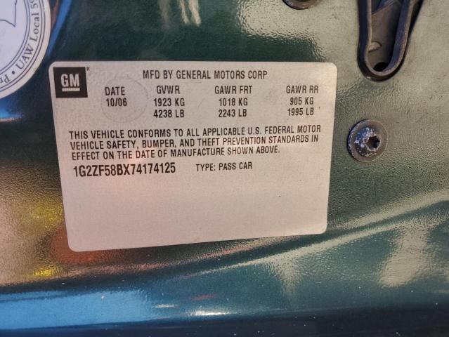 Photo 10 from auction – 2007 PONTIAC G6 VALUE L with VIN 1G2ZF58BX74174125