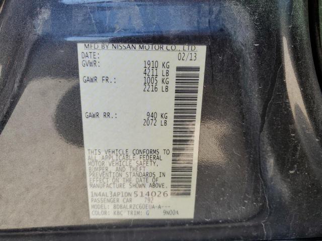 Photo 10 from auction – 2013 NISSAN ALTIMA 2.5 with VIN 1N4AL3AP1DN514026