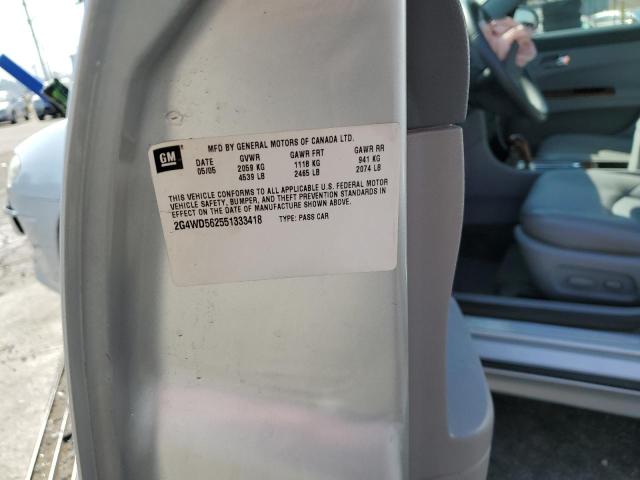Photo 10 from auction – 2005 BUICK LACROSSE C with VIN 2G4WD562551333418