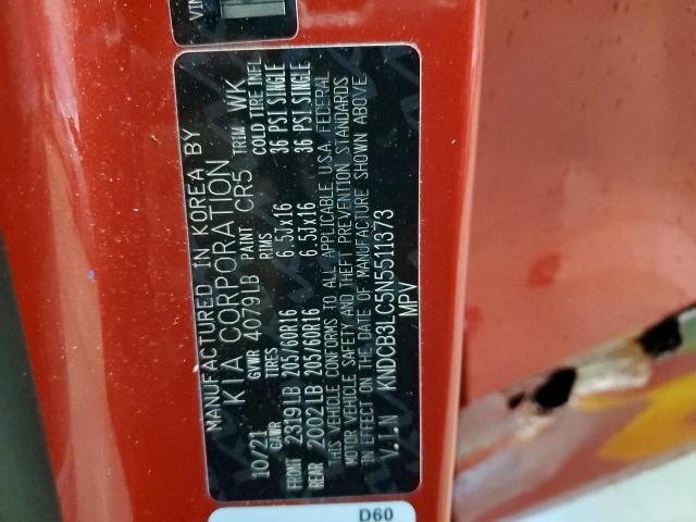 Photo 10 from auction – 2022 KIA NIRO LX with VIN KNDCB3LC5N5511373