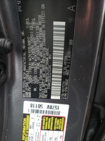 Photo 10 from auction – 2012 TOYOTA SIENNA LE with VIN 5TDKK3DC9CS215340
