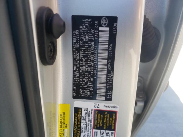 Photo 10 from auction – 2010 TOYOTA CAMRY BASE with VIN 4T4BF3EK3AR003523