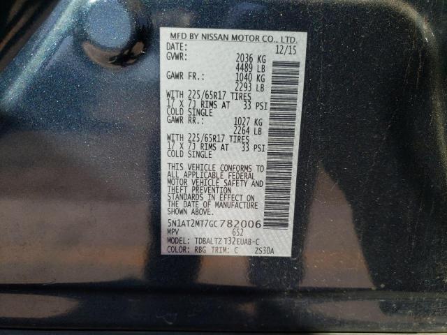 Photo 10 from auction – 2016 NISSAN ROGUE S with VIN 5N1AT2MT7GC782006