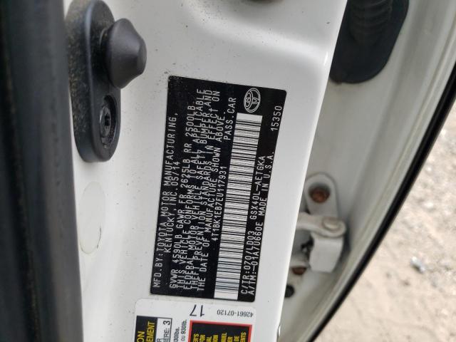 Photo 10 from auction – 2014 TOYOTA AVALON BAS with VIN 4T1BK1EB7EU117931