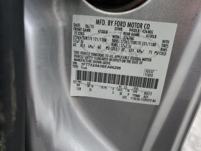 Photo 10 from auction – 2011 FORD F250 SUPER with VIN 1FT7X2A63BEA66296