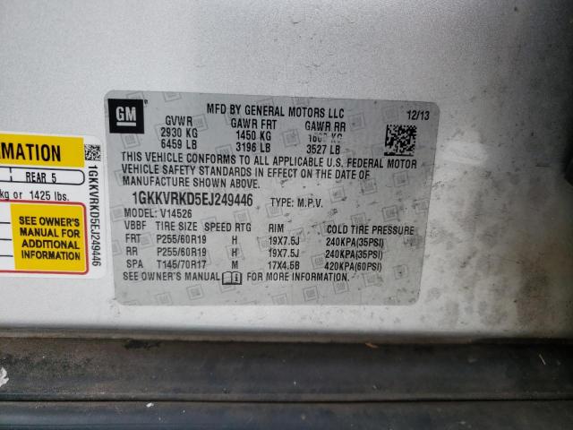Photo 10 from auction – 2014 GMC ACADIA SLT with VIN 1GKKVRKD5EJ249446