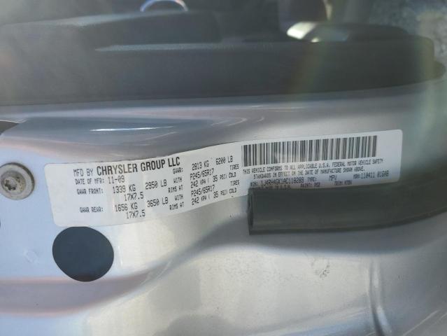 Photo 10 from auction – 2010 JEEP COMMANDER with VIN 1J4RH4GK1AC118289