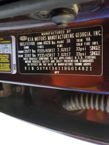 Photo 10 from auction – 2011 KIA SORENTO BA with VIN 5XYKT3A11BG014821
