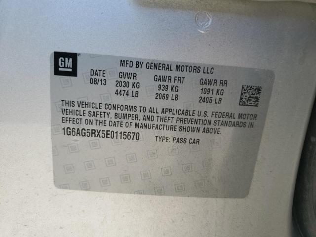 Photo 10 from auction – 2014 CADILLAC ATS with VIN 1G6AG5RX5E0115670