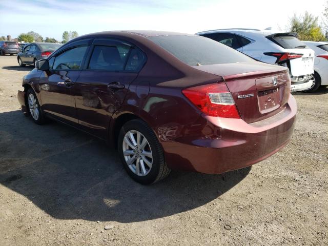 Photo 3 from auction – 2012 HONDA CIVIC LX with VIN 2HGFB2E59CH039563